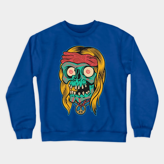 drooling Skuls Crewneck Sweatshirt by You're an asshole